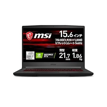 MSI ゲーミングパソコン　GF65-10SDR-1278JP 楽天市場】エムエスアイコンピュータジャパン GF65-10SDR-1278JP