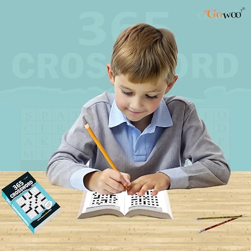 Image of 365 Crossword :- crossword activity book, classic crossword puzzle book, vocabulary building puzzle book, classic crossword puzzle book, fun and easy crossword activity book