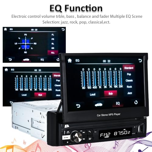 Radio para Auto 7 pulgadas Pantalla Táctil Bluetooth miniatura 7