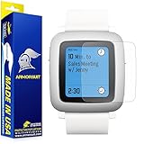 ArmorSuit Pebble Time Anti-Glare Screen Protector (2 Pack) Full Coverage MilitaryShield Screen Protector for Pebble Time - Matte Anti Bubble Film