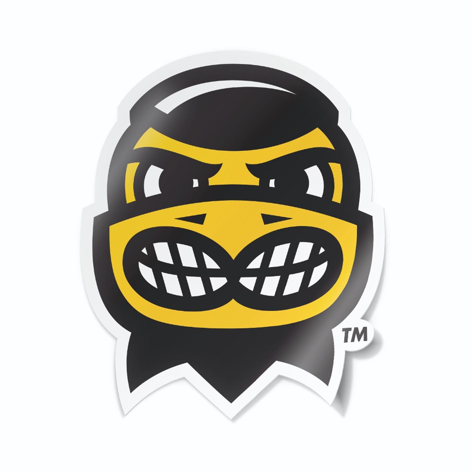 University of Iowa Haweyes Herky Mascot Head Face Weatherproof Vinyl Sticker Car Decal from Nudge Printing