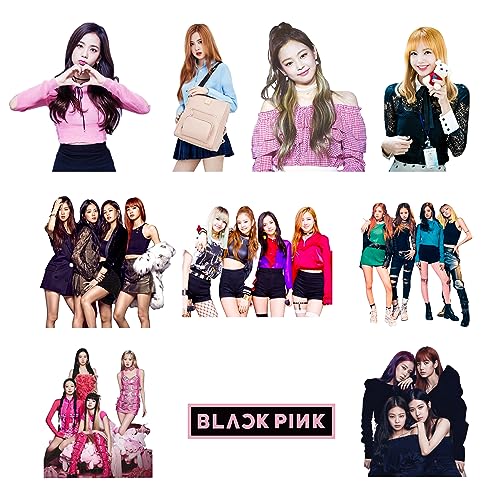 Image of PRETTY UR PARTY Blackpink Theme Paper Cutouts for Birthday Parties, K-Pop Supplies decor, Pop Birthday Decoration, Cutouts for Parties, Rooms -Multicolour (10 pcs)