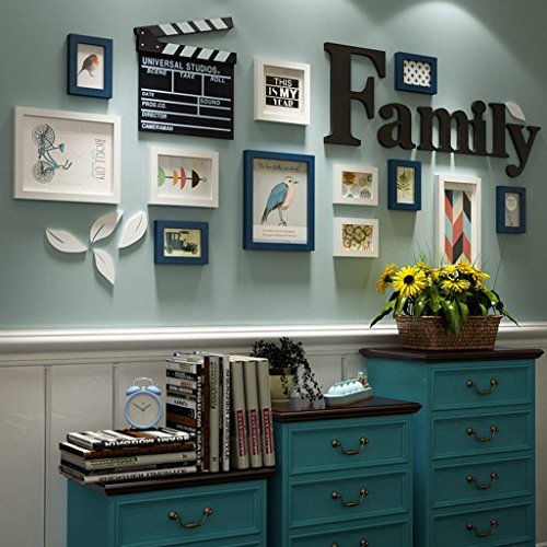 Preisvergleich Produktbild Bilderrahmen Familie Massivholz Fotowand Wohnzimmer Schlafzimmer Bilderrahmen Wandrahmen Wandrahmen Kreative Kombinationen Modern Simple Dining Fotowände DIY Fotorahmen (Farbe: B)