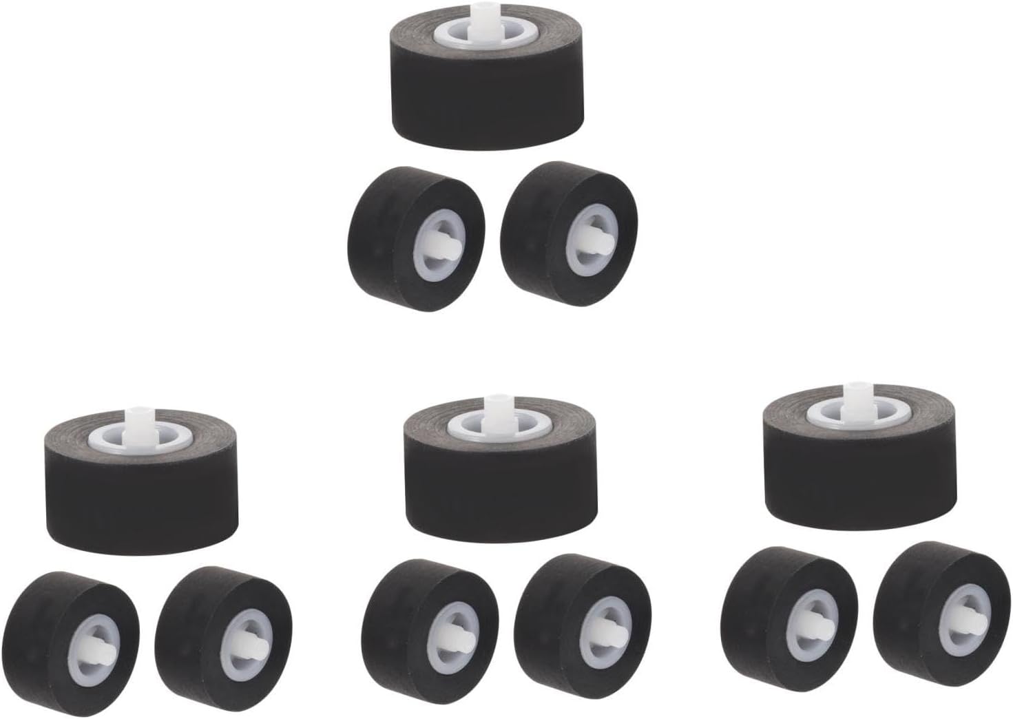 DOITOOL 12pcs Cassette Deck Pinch Roller Replacement for Audio and Video Recorders Rubber Bearing Wheel for Cassette Machine Repair High-Performance Pinch Rollers