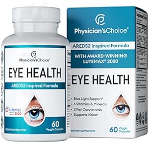 Areds 2 Eye Vitamins w/ Lutein, Zeaxanthin & Bilberry Extract – Supports Eye Strain, Dry Eyes, and Vision Health – 2…