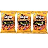 Doritos Dinamita Flamin' Hot Queso Flavored Tortilla Chips 3.5oz bag (Pack of 3)