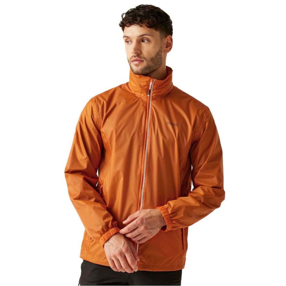 Regatta Mens Lyle IV Waterproof Packaway Jacket Lightweight Breathable Walking Raincoat