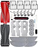 Picture of Yivy Saros 10 Accessories, 30pcs Replacement Kit for Roborock Saros 10/G30 - Accessory Set with 2 Roller Brushes, 6 Side Brushes, 4 Filters, 4+4 Mop Pads, 6 Dust Bags, 1Self-Cleaning Brush