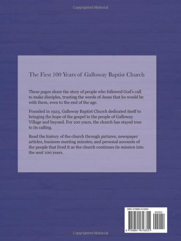 Miniatura 2 de Galloway Baptist Church The First 100 Years