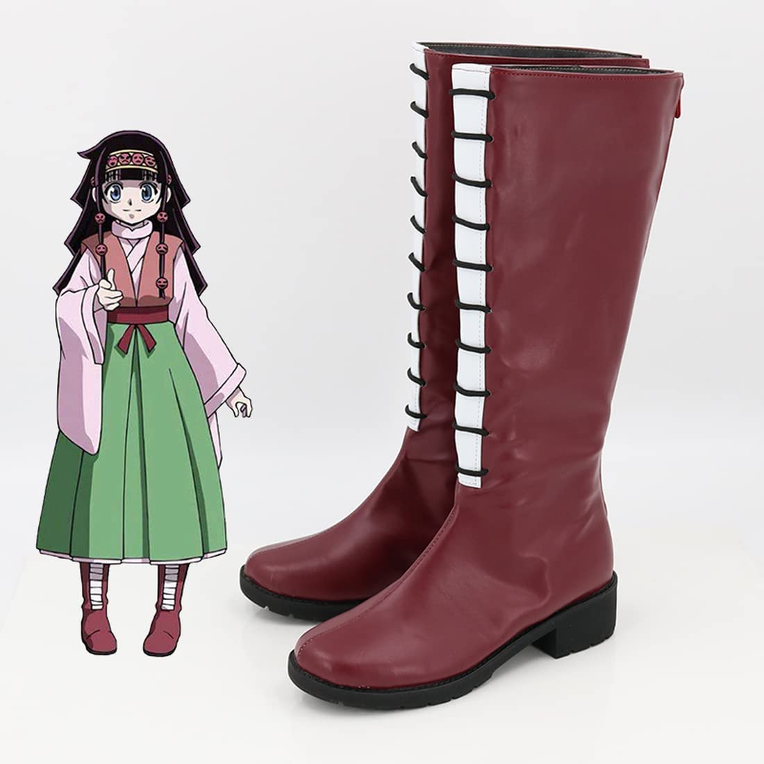 るみページ h×hアルカ衣装・靴コスプレセット Amazon.co.jp: ハンター×ハンター アルカ＝ゾルディック コスプレ 靴
