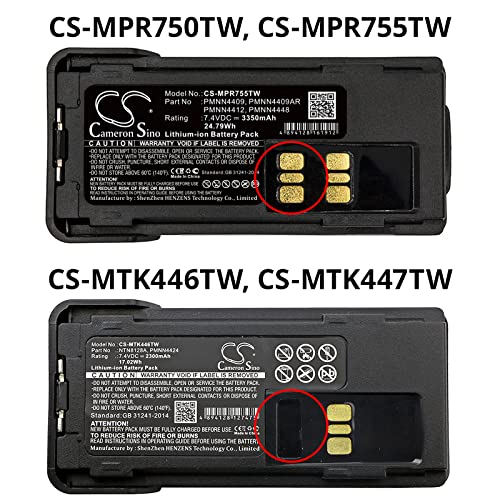 Batería TECHTEK de Litio recargable y alta densidad para serie Motorola DP 5