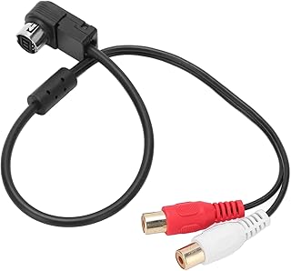 Adaptador de rádio do carro 丨 RCA o adaptador de cabo 丨 Rádio do carro AUX IN RCA adaptador de cabo de áudio de substituição para Alpine KCA121B Ainet Player 9887 105 117 9855 Outras peças de automóvel