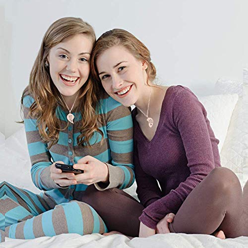 MJartoria Bundle BFF Necklace for 2-Split Valentine Heart Necklace Glitter Jelly Bangles Bracelets Set for Women Girls - Image 6