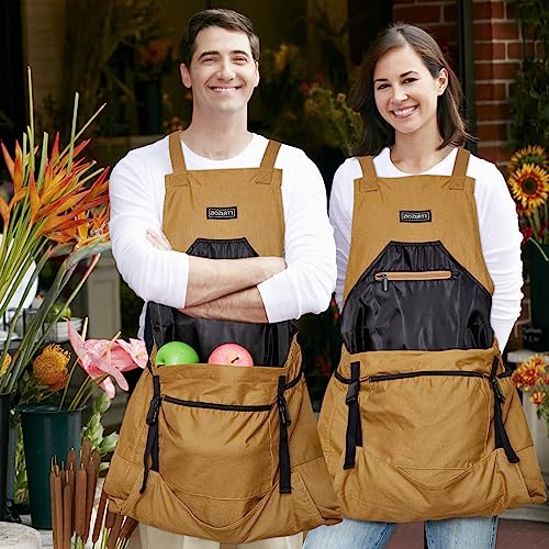 Ziozertt Garden Apron, Harvest Gardening Aprons With Pockets For Women And Men thumb #4