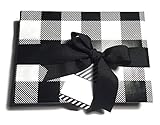 Black Buffalo Check Wrapping Paper, 24