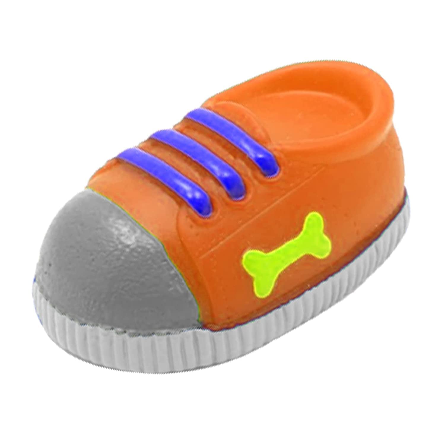 DOG TRUST Squeaky Toys for Puppy,Shoe Shaped Teething, Dog Chew Christmas Small Dogs Squeaker Latex Rubber Soft Ball Chewing Teething Fetching Toy Gifts for Puppy Medium Dog (B0BW4BYV2C) Amazon Price History, Amazon Price Tracker