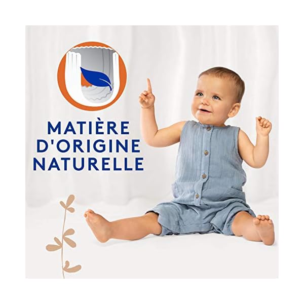 Lotus Baby Douceur Naturelle Höschen, Größe 4 (9-14 kg), 1 Monat, 128 Slips – Bild 3