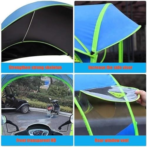 Mobility Scooter Rain Canopy - Cubierta plegable impermeable para protección contra todo tipo de clima, fácil de usar y almacenar