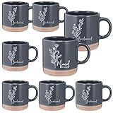 Funnymoom 8 Pcs Bridesmaid Proposal Gift Coffee Mug Maid of Honor Gift 13 oz Aesthetic Ceramics Cup Engagement Wedding Bridal Shower Bachelor Party for Wedding Day Keepsake(Blue)