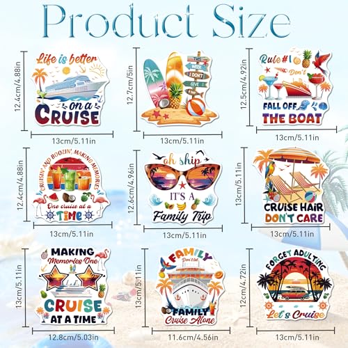 Imanes decorativos para puerta, set de 9 piezas miniatura 2