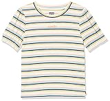 Levi's Kids Levi\'s kids Lvg Full Slv Ribbed tee Shirt Tnica, Crema de Mantequilla, 16 años Niñas