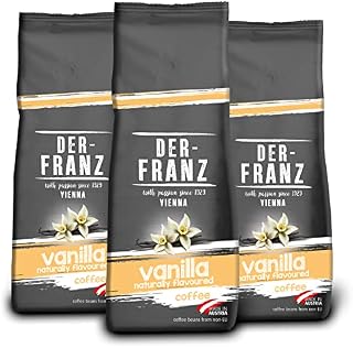 DER-FRANZ Caffeinated Whole Bean Nespresso Coffee No Vanilla 500 g (Pack of 3)
