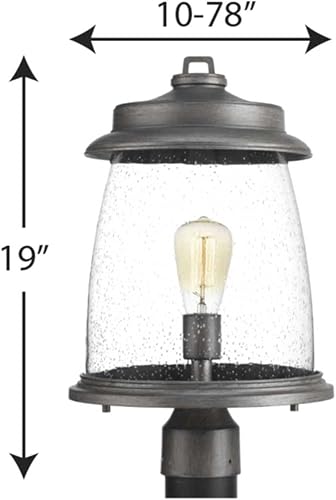 Miniatura 9 de Spark & Spruce 24013-APCS Marigold 1 - Farol para exteriores (19.0 in, peltre)