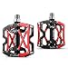 LX LERMX Bike Pedals, Universal Mountain Bicycle Pedals Platform Cycling Ultra Sealed Bearing Aluminum Alloy Flat Pedals 9/16"