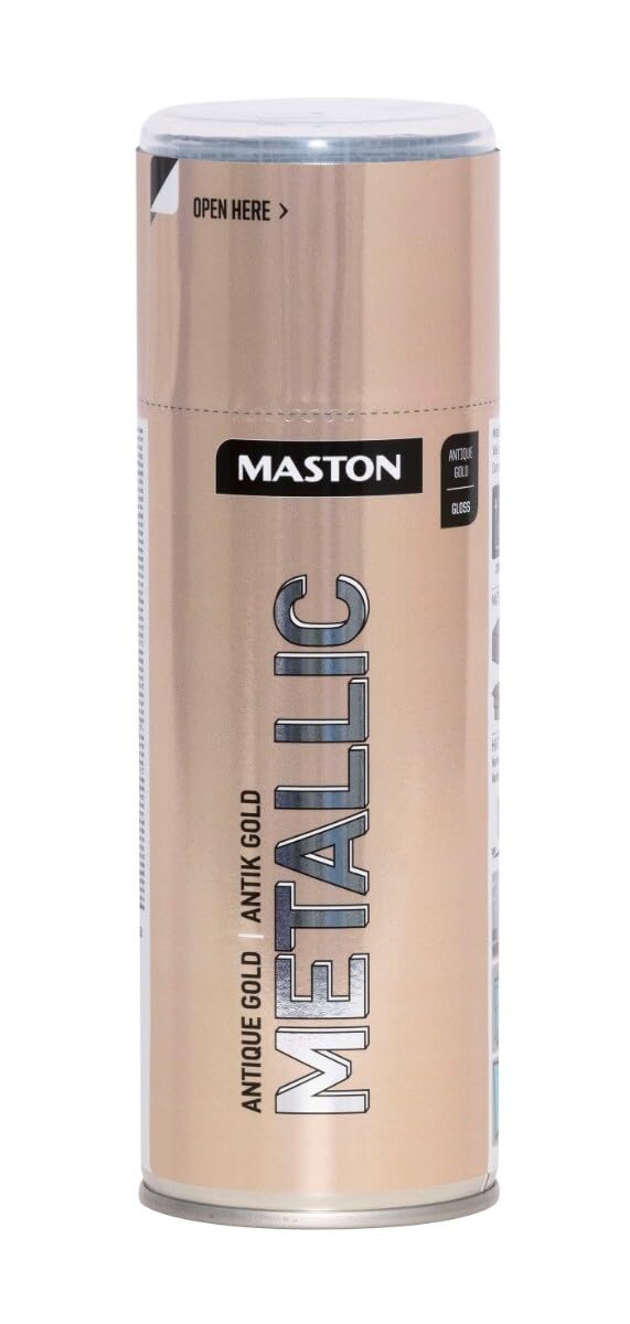 Maston Spray Paint Metallic Gloss Antique Gold 400ml