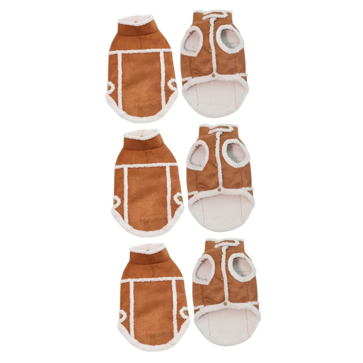 Imperméables de luxe en daim pour chien avec veste chaude FOMIYES marron L
