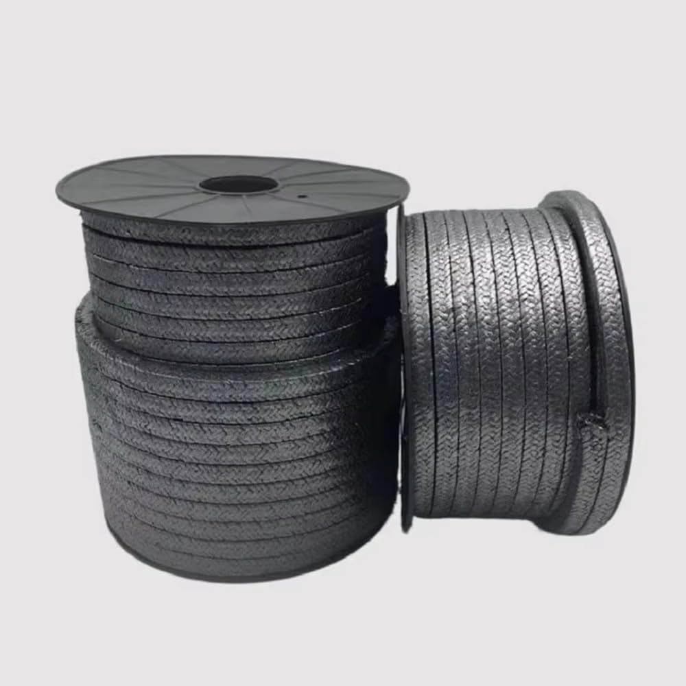 Filo Di Grafite, Asta Di Imballaggio In Grafite 3x3-12x12mm Grafite Espansa Morbida Flessibile Resistente All'usura Resistente Al Calore(3x3mm,2Meter)