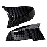 AstraDepot Compatible with Carbon Fiber Rearview Side Mirror Cover Caps BMW 1 2 3 4 X M Series Left...