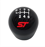 Vista 1 de Ford Racing (M-7213-FSTCF) Focus ST - Pomo de cambio de fibra de carbono negro de 6 velocidades