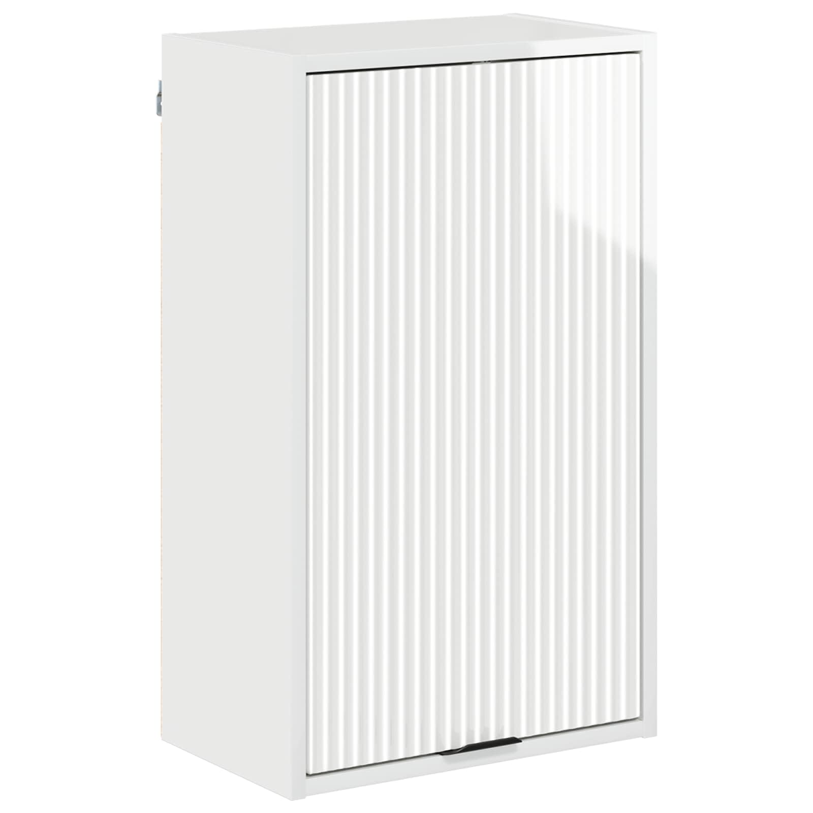 Generisch Badezimmerschrank Hochglanz Weiß 39 x 23,5 x 65 cm,Badezimmerwaschtische,10.82 kg-883388