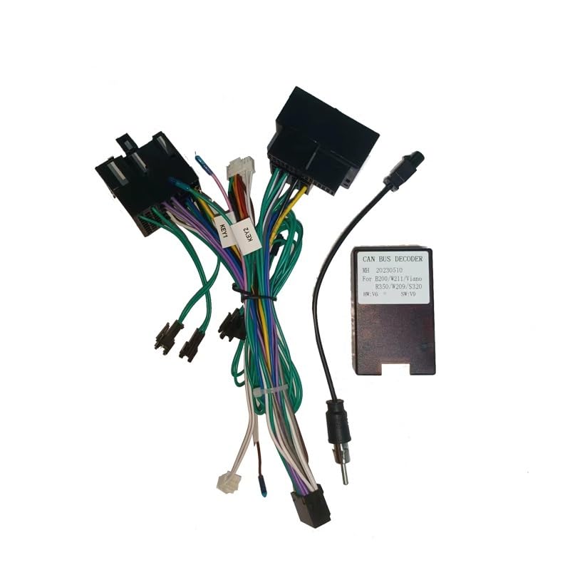 Android Car Radio Canbus Box for Mercedes-Benz B200 W211 Viano Vito W209 S32016 Pin Wiring Harness Plug Power Cable