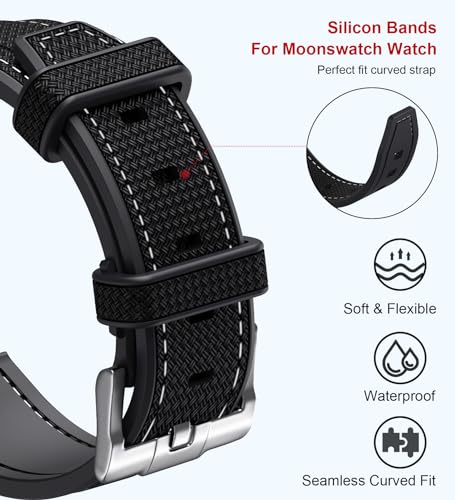 Bands-for-Moonswatch-WatchCurved-SIlicone-Strap-Compatible-with-Omega-X-Swatch-20mm-WatchSwatch-Omega-Moonswatch-Speedmaster-Watch-Replacement-No-Gap-Strap-Men-Women 51dgWyzPwiL
