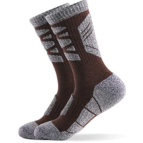 YYNLIN Meias masculinas grossas para montanhismo, corrida, caminhada, caminhada, absorção de suor, m