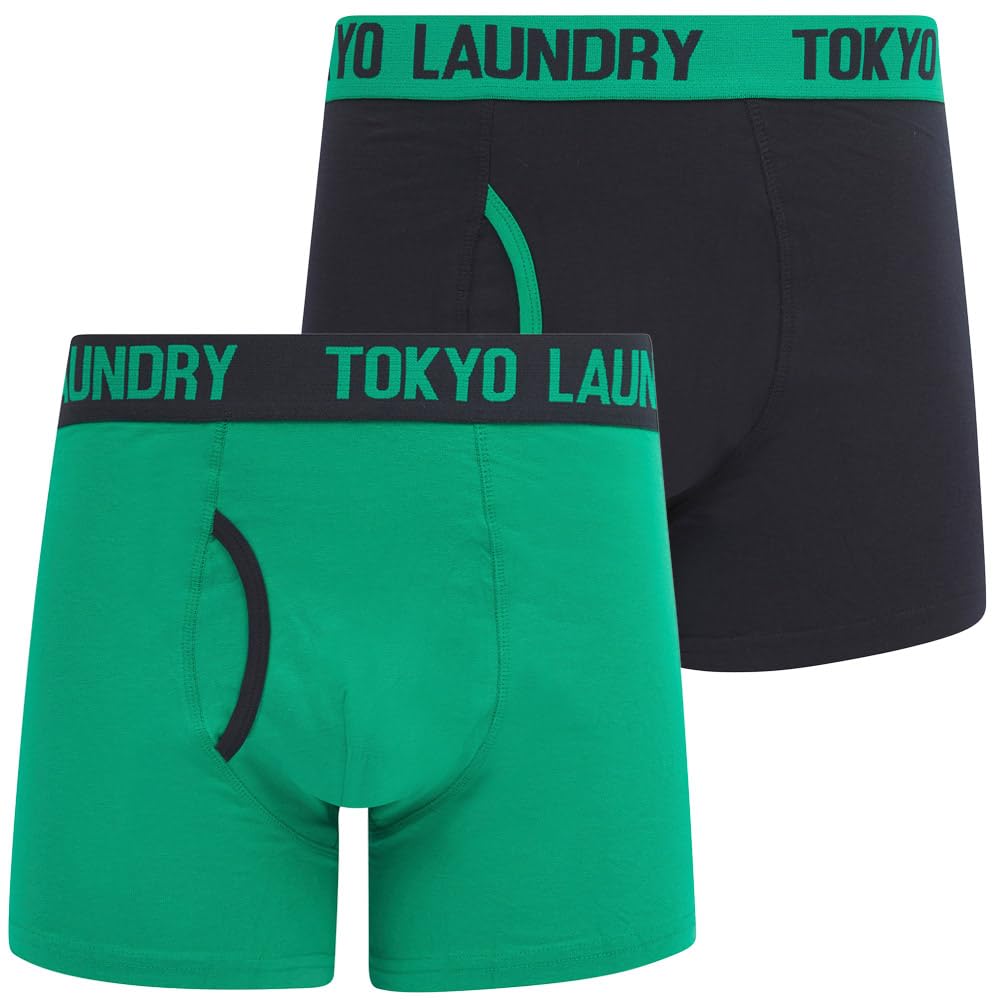 Tokyo Laundry Men's 2 Pack Gift Box Stretch Cotton Boxer Shorts Set