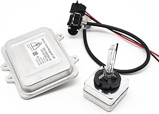 5DV 009 000-00 Xenon HID Ballast Headlight, Replace# 12767670,R66012, Control Unit Module with Wiring Harness, Fit for BMW, Mercedes, Cadillac, Jaguar, Volkswagen, Lincoln, Chrysler (Ballast+D1S)