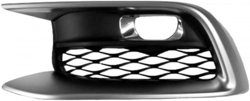 KarParts360 For Infiniti QX60 2016 2017 Fog Light Bezel Driver Side | Textured Black | w/Satin Chrome | Frame | Plastic | Replacement For IN1038109 | 622579NC1A