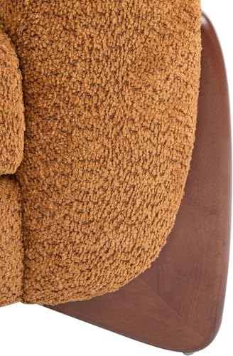 Image of A to Z Furniture Classic Chesterfield Sofa Set Luxury Chesterfield Sofa in for Home Living Room & Office (3+1=4 Seater Sofa with Ottoman Orange)