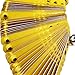 Pinnon Hatch Farms Leg Bands NOT Stamped Aluminum Chicken Pheasant Poultry Duck Leg Identification Rings (100, Yellow)