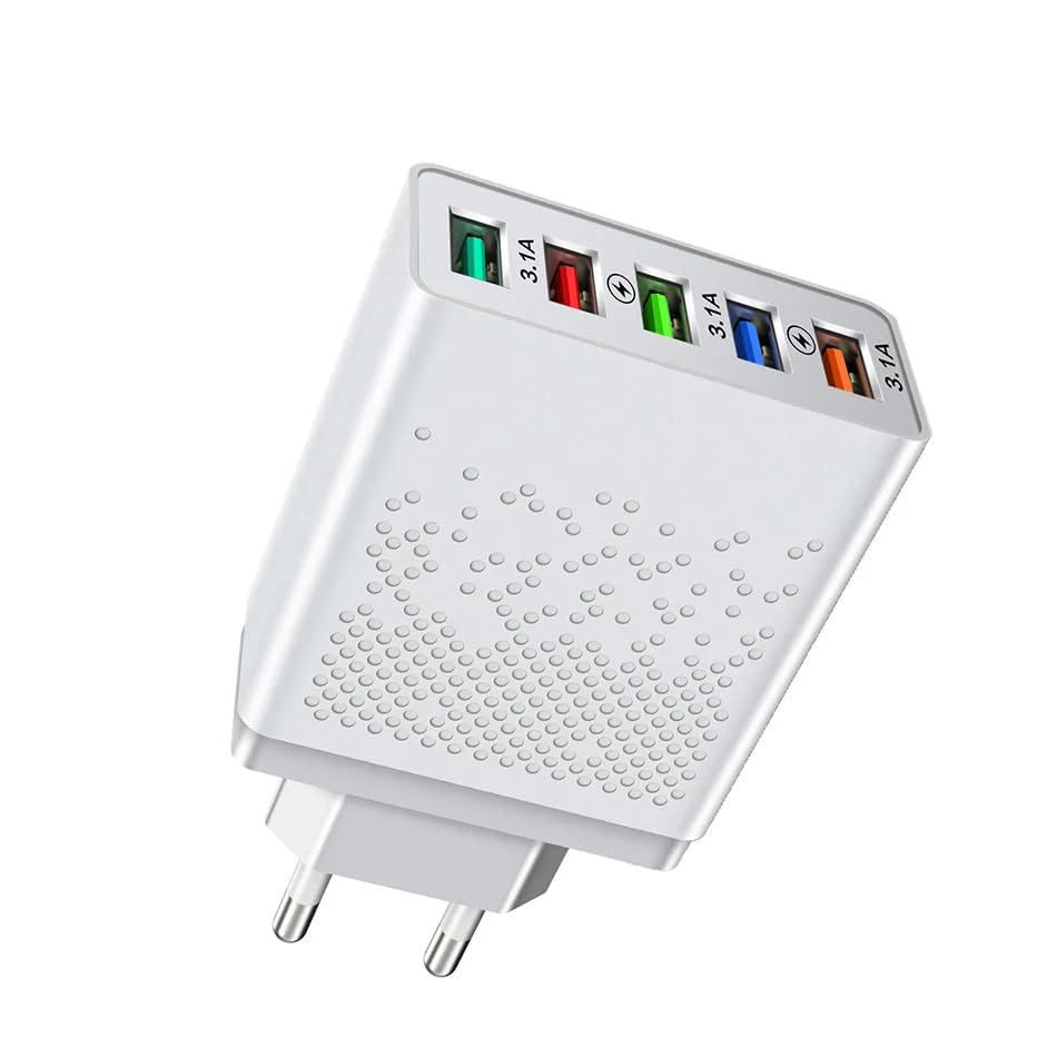 Chargeur Rapide 5 Ports USB DrPhone HALOXVI contre la panne de batterie