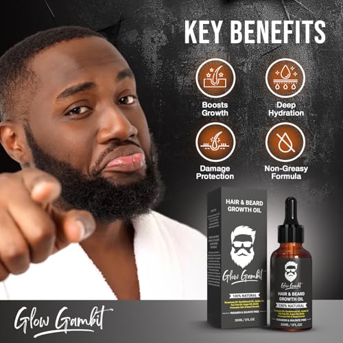 Sandalwood Rosemary Natural Beard Oil for Men, 2-In-1 Beard Softener with Biotin, Jojoba Oil, Almond Oil Castor Oil With 11 Natural Beard Oils, for Scalp, Hair & Beard -1oz. - Image 5