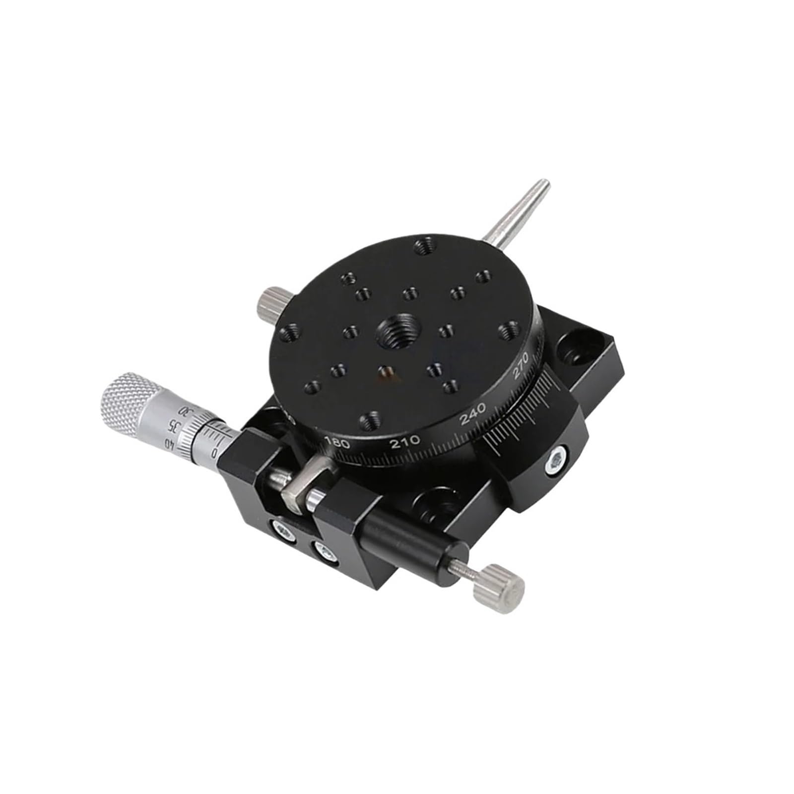 KGLHJDY R Axis RSP40-L RSP40-R Precision Type Manual Rotating Platform Sliding 360 Degree Stage Bearing Linear Stage Load 9.8N(RSP40-R)