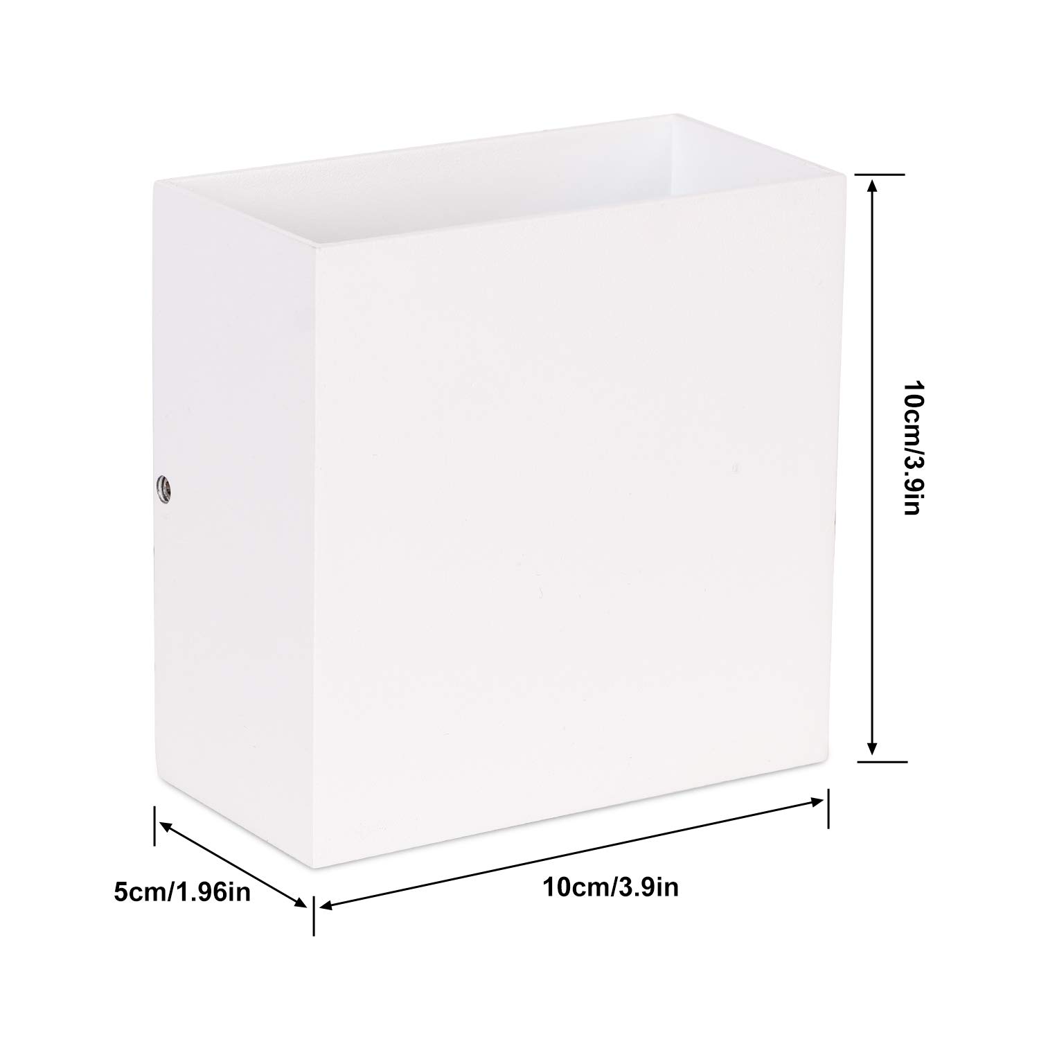 Luces de pared LED modernas para interiores, 12W 4 piezas de luces LED de pared IP65 impermeable arriba y abajo lámpara de pared sala de estar, balcón, escalera, porche tienda[Clase energética A++]