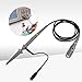 PP 80 Oscilloscope Probe Kit 60MHz Compatible with Digital Analog Oscilloscopes 1x 10x Adjustable Attenuation for Low Medium Frequency Signal Measurement
