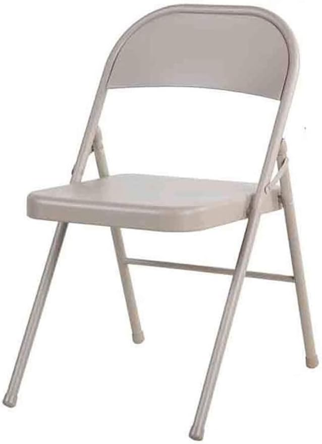 JSEIAJB Metal Folding Chair, Thickened Desk Office Seat Computer Business