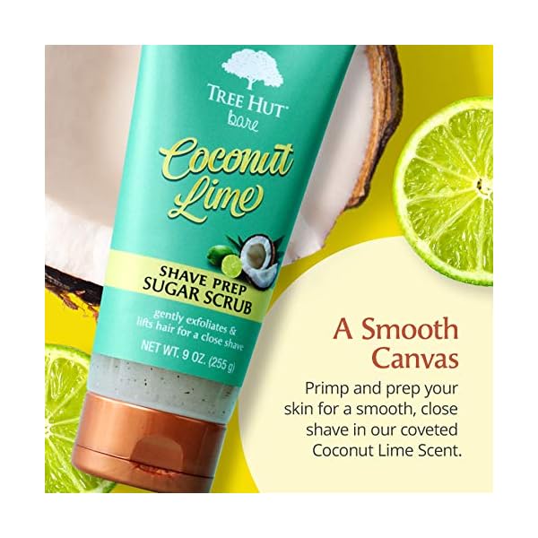 Tree-Hut-Bare-Shave-Prep-Sugar-Scrub-9oz-Essentials-for-Soft-Smooth-Bare-Skin Tree Hut Bare Shave Prep Sugar Scrub, 9oz, Essentials for Soft, Smooth, Bare Skin