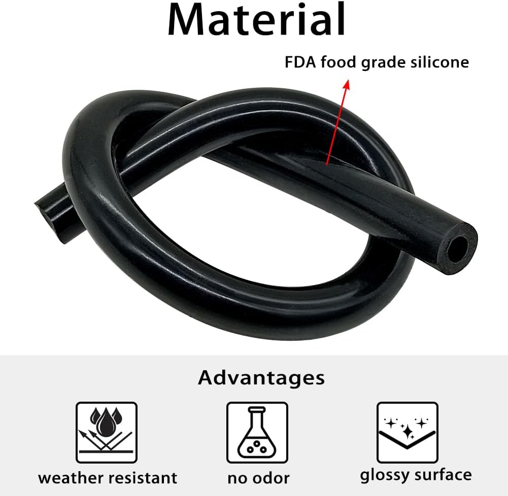 5/32" Silicone Vacuum Hose Automotive Tubing Line Universal Food Grade Silicone Hose Thick Wall High Performance 15 Feet 130PSI Max Pressure